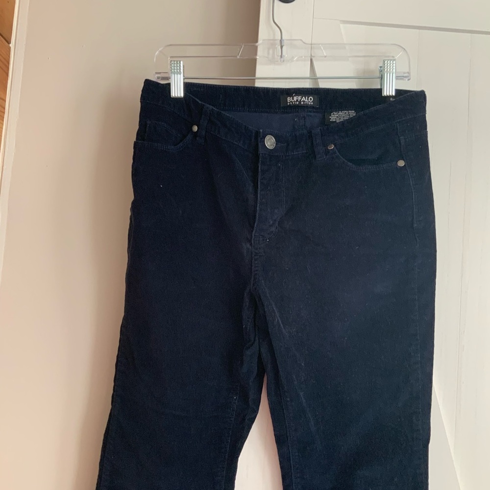 Buffalo David Bitton indigo, supreme mid rise corduroys